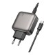 Мережевий Зарядний Пристрій Borofone BAS56A 2USB-C/1USB QC/PD 45W GAN+Type-C to Type-C