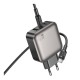 Мережевий Зарядний Пристрій Borofone BAS56A 2USB-C/1USB QC/PD 45W GAN+Type-C to Type-C