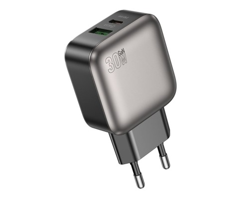 Мережевий Зарядний Пристрій Borofone BAS55A 1USB-C/1USB PD/QC 30W GAN