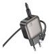 Мережевий Зарядний Пристрій Borofone BAS55A 1USB-C/1USB PD/QC 30W GAN+Type-C to Lightning