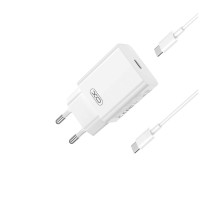 Мережевий Зарядний Пристрій XO L126 1USB-C PD/QC 20W+Type-C to Type-C