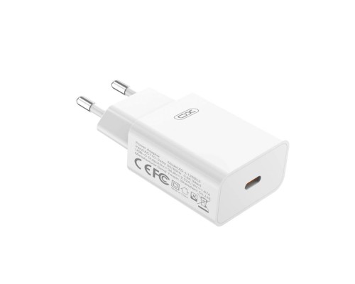 Мережевий Зарядний Пристрій XO L126 1USB-C PD/QC 20W+Type-C to Type-C