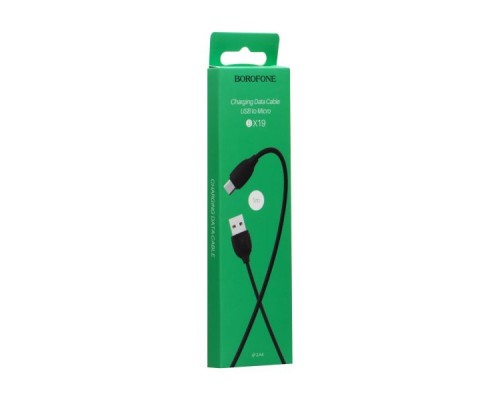 Кабель USB Borofone BX19 Benefit Micro М'ята упаковка