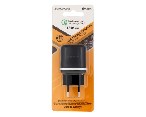 Мережевий Зарядний Пристрій Borofone BA36A QC3.0