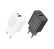 Мережевий Зарядний Пристрій Borofone BA88A 1USB-C/1USB PD/QC 20W
