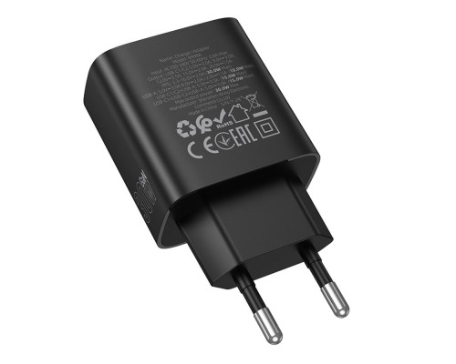 Мережевий Зарядний Пристрій Borofone BA98A 2USB-C/1USB PD/QC 30W Led Display