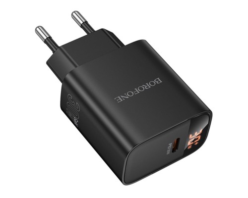 Мережевий Зарядний Пристрій Borofone BA97A 1USB-C PD/QC 30W Led Display