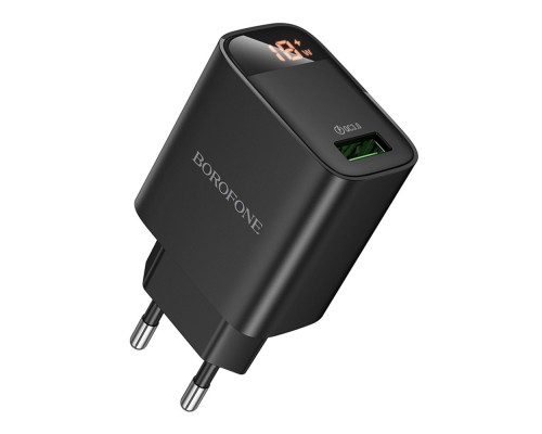 Мережевий Зарядний Пристрій Borofone BA95A 1USB QC 18W Led Display
