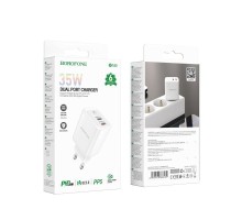 Мережевий Зарядний Пристрій Borofone BN9 Reacher PD/QC 35W М'ята упаковка