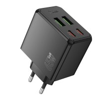 Мережевий Зарядний Пристрій Hoco CS19A 2USB-C/2USB PD/QC 65W