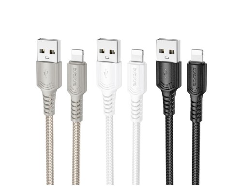 Кабель USB Borofone BX116 Lightning 2.4A
