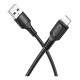 Кабель USB Borofone BX116 Lightning 2.4A