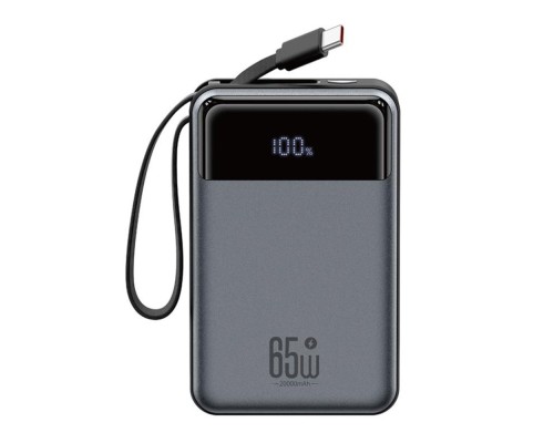 Універсальна Мобільна Батарея Power Bank XO PR267 65W with 65W Type-C two-way charging cable 20000 mAh