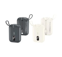 Універсальна Мобільна Батарея Power Bank XO PR260 Self-watch wireless charger, Type-C cable digital fast charger 20W, 10000 mAh