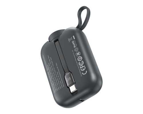 Універсальна Мобільна Батарея Power Bank XO PR260 Self-watch wireless charger, Type-C cable digital fast charger 20W, 10000 mAh