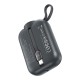 Універсальна Мобільна Батарея Power Bank XO PR260 Self-watch wireless charger, Type-C cable digital fast charger 20W, 10000 mAh