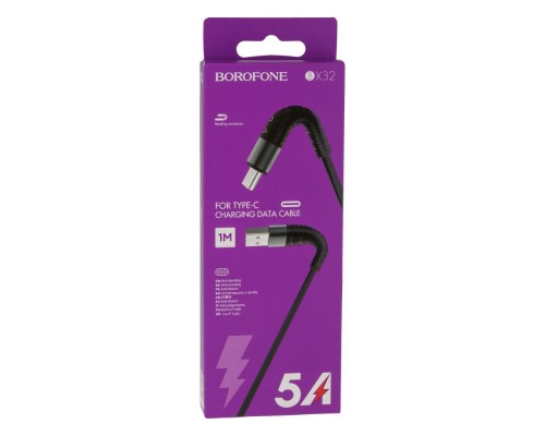 Кабель USB Borofone BX32 Munificent Type-C 1m М'ята упаковка