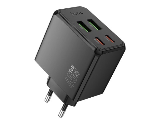 Мережевий Зарядний Пристрій Hoco CS18A 2USB-C/2USB PD/QC 45W