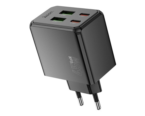 Мережевий Зарядний Пристрій Hoco CS18A 2USB-C/2USB PD/QC 45W