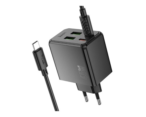 Мережевий Зарядний Пристрій Hoco CS18A 2USB-C/2USB PD/QC 45W+Type-C to Type-C