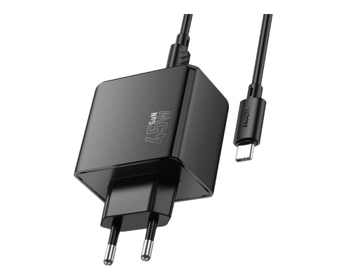 Мережевий Зарядний Пристрій Hoco CS18A 2USB-C/2USB PD/QC 45W+Type-C to Type-C