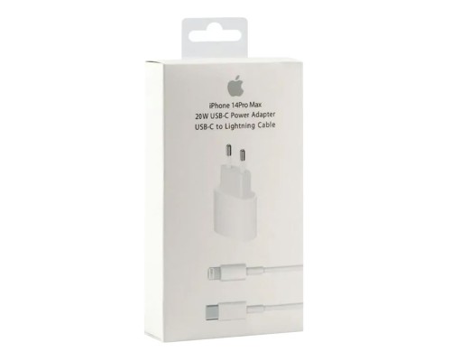 Мережевий Зарядний Пристрій Apple PD 20W iPhone 14 Pro Max 1:1
