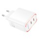 Мережевий Зарядний Пристрій Borofone BA90A 2USB-C PD/QC45W