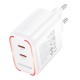 Мережевий Зарядний Пристрій Borofone BA90A 2USB-C PD/QC45W