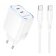 Мережевий Зарядний Пристрій Borofone BA90A 2USB-C PD/QC45W+Type-C to Type-C