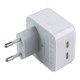 Мережевий Зарядний Пристрій Apple Square Dual Type‑C PD25W+PD25W Total 50W 1:1