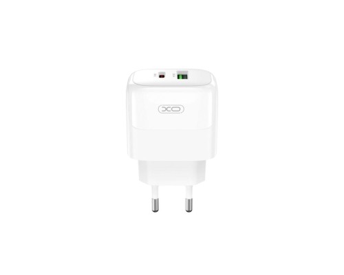Мережевий Зарядний Пристрій XO L137 1USB-C/1USB PD/QC 20W