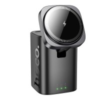 Бездротовий Зарядний Пристрій Hoco CQ20A EU 6-in-1 15W+1USB/2USB-C 65W Magnetic (iWatch)
