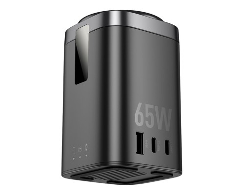 Бездротовий Зарядний Пристрій Hoco CQ20A EU 6-in-1 15W+1USB/2USB-C 65W Magnetic (iWatch)