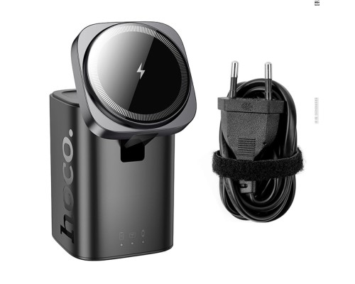 Бездротовий Зарядний Пристрій Hoco CQ20A EU 6-in-1 15W+1USB/2USB-C 65W Magnetic (iWatch)