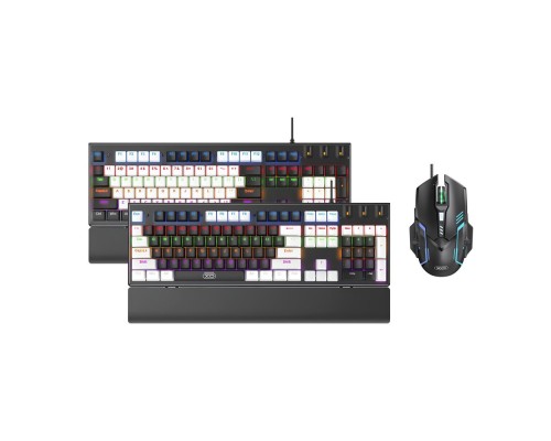 Клавіатура і Миша XO KB-06 mixed color luminous mechanical