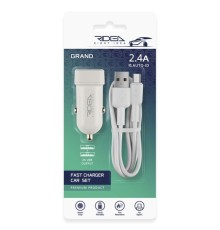 Автомобільний Зарядний Пристрій Ridea RCC-21212 Grand Type-C 2USB 2.4 A М'ята упаковка