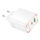 Мережевий Зарядний Пристрій Borofone BA89A 1USB-C/1USB PD/QC 30W