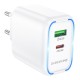 Мережевий Зарядний Пристрій Borofone BA89A 1USB-C/1USB PD/QC 30W