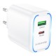 Мережевий Зарядний Пристрій Borofone BA89A 1USB-C/1USB PD/QC 30W+Type-C to Lightning