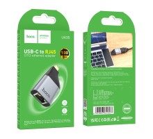 Перехідник Hoco UA35 Type-C to RJ45 10/100Mbps
