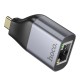 Перехідник Hoco UA35 Type-C to RJ45 10/100Mbps