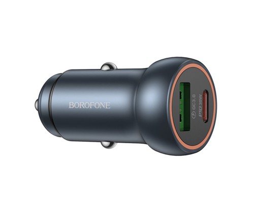 Автомобільний Зарядний Пристрій Borofone BZ32A 1USB/1USB-C QC/PD30W