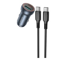 Автомобільний Зарядний Пристрій Borofone BZ32A 1USB/1USB-C QC/PD30W+Type-C to Type-C