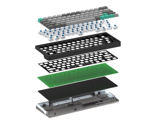 Клавіатура Ігрова бездротова Fantech PRO63 MK912 (Wired, BT, 2.4Ghz) Blue Switch