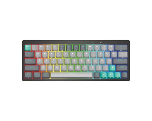Клавіатура Ігрова бездротова Fantech PRO63 MK912 (Wired, BT, 2.4Ghz) Red Switch