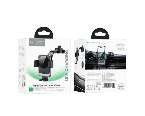Автотримач Hoco HW14 Speed Wireless 15W Автотримач Hoco HW14 Speed Wireless 15W