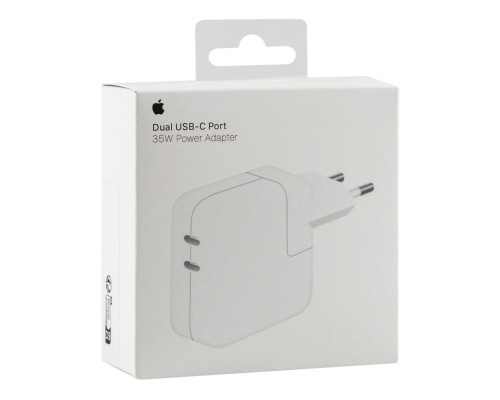 Мережевий Зарядний Пристрій Apple Dual Type‑C PD25W+PD25W Total 50W 1:1 Мережевий Зарядний Пристрій Apple Dual Type‑C PD25W+PD25W Total 50W 1:1
