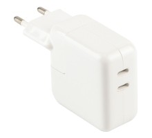 Мережевий Зарядний Пристрій Apple Dual Type‑C PD25W+PD25W Total 50W 1:1