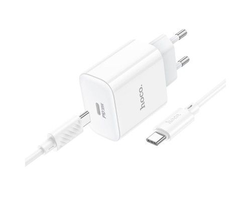 Мережевий Зарядний Пристрій Hoco C76A Pro 1USB-C PD/QC 30W+Type-C to Type-C