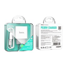 Мережевий Зарядний Пристрій Hoco C76A Pro 1USB-C PD/QC 30W+Type-C to Type-C